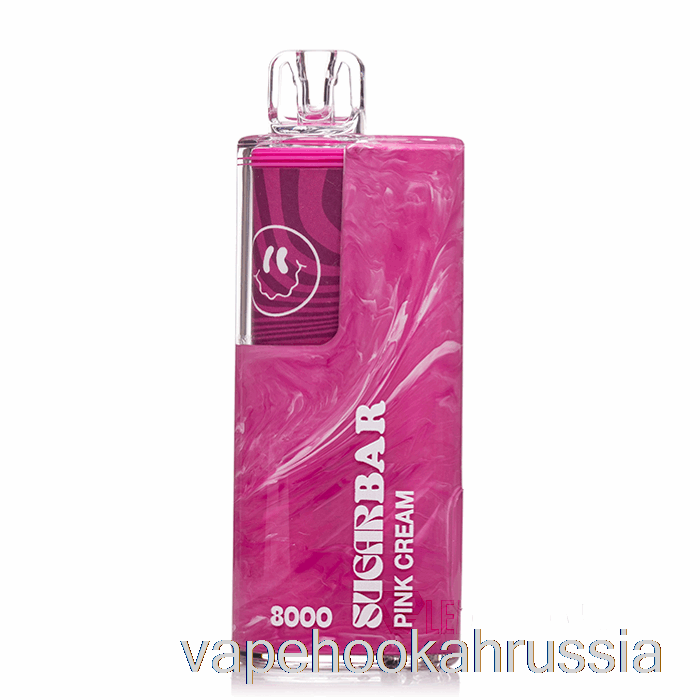 Vape Russia сахарный батончик Sb8000 0% без никотина одноразовый розовый крем